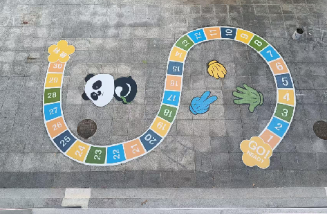  义马地面游戏彩绘