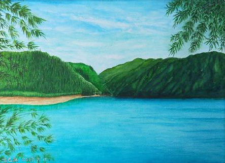  义马在墙绘中，如何绘画绿水青山？