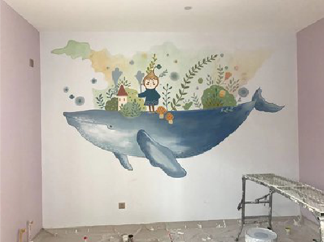  义马手绘墙的特点及优势。